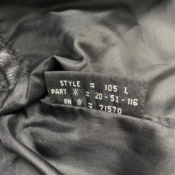 PROTECH Leather Apparel Vintage Black Leather Motorcycle Jacket Size 10 - Picture 8 of 15